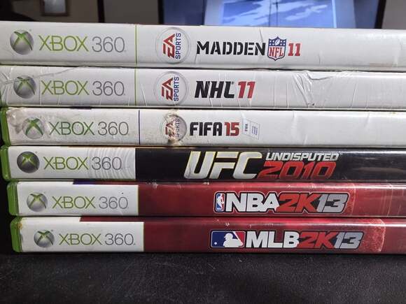 Other - 6 Xbox 360 Sports Lot UFC 2010 Madden 11 NHL 11 NBA 2023 MLB 2013